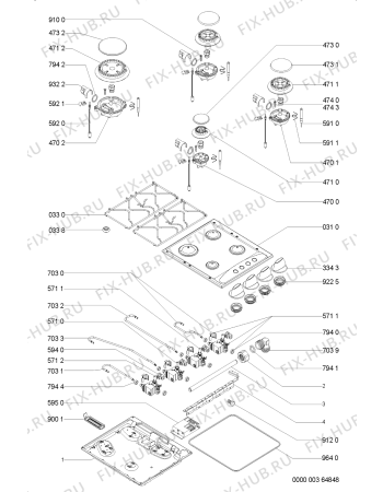 Схема №1 AKM260WH (F091824) с изображением Наставление для электропечи Indesit C00362243