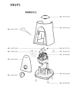 Схема №2 GMB221(0) с изображением Дробилка для блендера (миксера) Krups MS-5927170