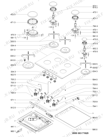 Схема №1 AKT 464/NB с изображением Труба для электропечи Whirlpool 480121104047