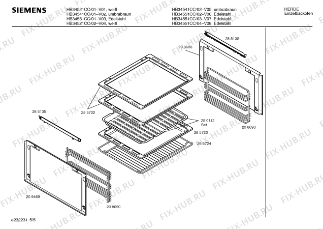 Схема №1 HB34521CC с изображением Панель управления для плиты (духовки) Siemens 00296322
