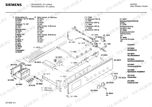 Схема №2 HK44240AA с изображением Переключатель для плиты (духовки) Siemens 00059530