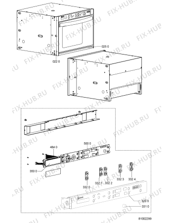 Схема №4 SPC 3035 с изображением Переключатель для духового шкафа Whirlpool 481221078031