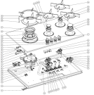 Схема №1 HG1885SB (10026) с изображением Пламярассекатель для плиты (духовки) Gorenje 459860