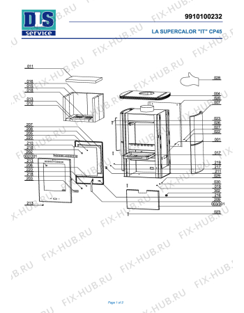 Схема №1 CP 45 с изображением Изоляция для обогревателя (вентилятора) DELONGHI TY1009