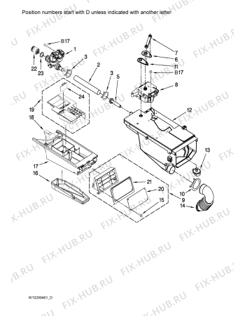 Взрыв-схема стиральной машины Whirlpool 3LCHW9100WQ (F092260) - Схема узла