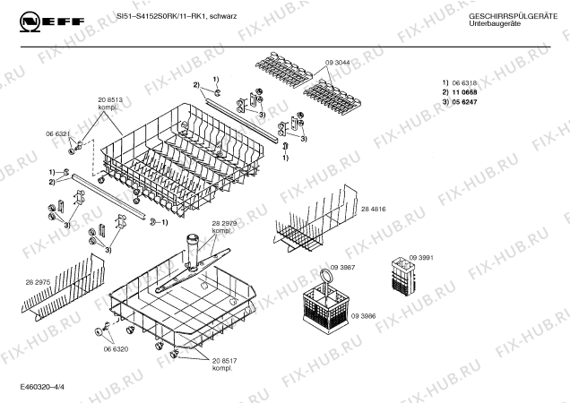 Схема №4 S4152S1GB GB5223.25i с изображением Кнопка для посудомойки Bosch 00059125