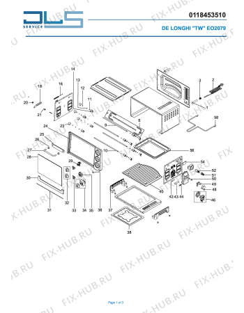 Схема №1 EO 2079 с изображением Таймер для духового шкафа DELONGHI GL1138