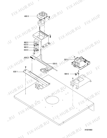 Взрыв-схема плиты (духовки) Ikea OBI 157 S 300 276 54 - Схема узла