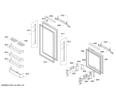 Схема №3 RT287202 с изображением Планка для холодильной камеры Bosch 00684790