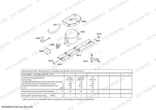 Схема №3 KD46NVW30 A++ с изображением Поднос для холодильной камеры Siemens 00748392