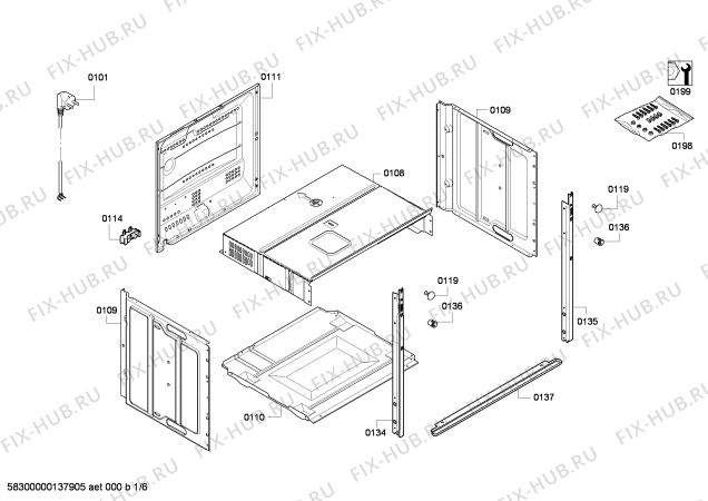 Схема №2 CF232550 с изображением Панель управления для духового шкафа Bosch 00671705