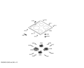 Схема №4 P1HCB48425 с изображением Стеклокерамика для плиты (духовки) Bosch 00246503