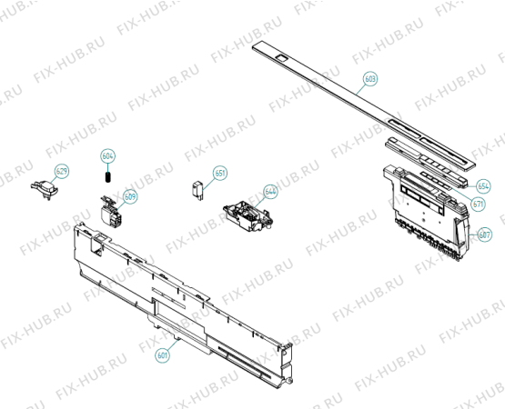 Взрыв-схема посудомоечной машины Asko D5253 XXL FI SE   -Titan FI Soft (337792, DW70.3) - Схема узла 06