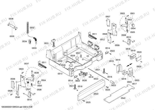 Схема №6 SHX36L16UC DLX Series с изображением Клавиатура для посудомойки Bosch 00426573