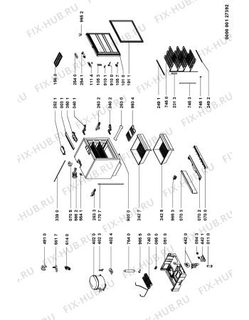 Схема №1 FRZ 2644 с изображением Вапорайзер для холодильной камеры Whirlpool 481251138087