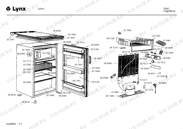 Схема №1 F6110 с изображением Терморегулятор для холодильника Bosch 00037358