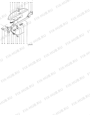 Взрыв-схема холодильника Electrolux K400S - Схема узла Hose