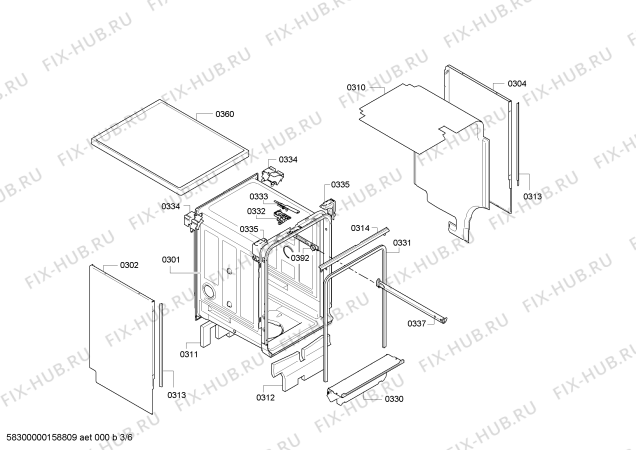 Схема №4 DRS5502 с изображением Краткая инструкция для посудомойки Bosch 00723615