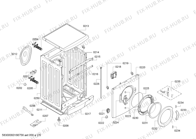 Схема №2 WM14E464PL IQ 300 varioExpert с изображением Панель управления для стиралки Siemens 00705536
