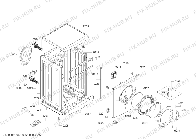 Схема №2 WM10E48APL IQ 300 varioExpert с изображением Панель управления для стиралки Siemens 00748567