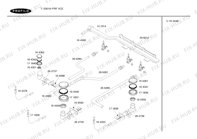 Схема №1 T-33019 с изображением Переключатель для духового шкафа Bosch 00171667