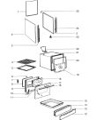 Схема №2 KN6047WNM1 (F011975) с изображением Дверца для плиты (духовки) Indesit C00133724