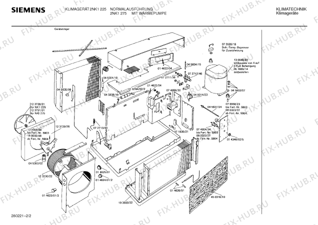 Взрыв-схема стиральной машины Siemens Ag 2NK1275 - Схема узла 02