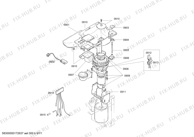 Схема №8 TKN68E75UC с изображением Соединительный кабель для кофеварки (кофемашины) Bosch 00498926