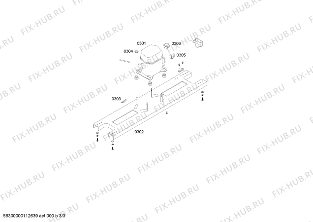 Схема №2 RS23F7424C с изображением Стартовое реле для холодильной камеры Bosch 00493722