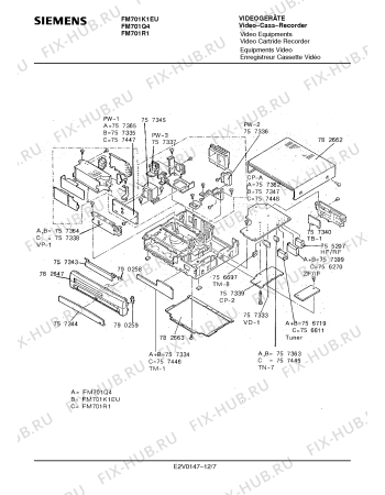 Схема №5 FM701K1EU с изображением Сервисная инструкция для стереоаппаратуры Siemens 00535436