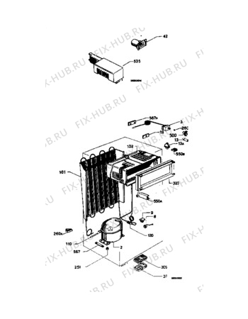 Взрыв-схема холодильника Zanussi Z9310R - Схема узла C10 Cold, users manual