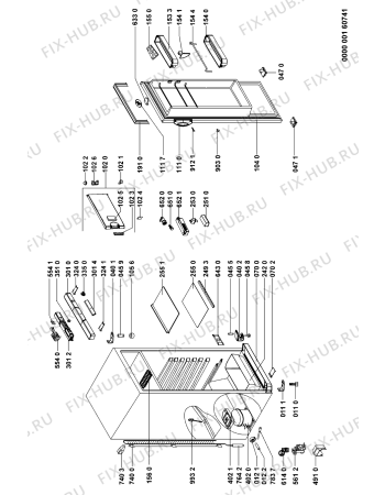 Схема №1 ARC 1834 с изображением Компрессор для холодильника Whirlpool 481236039072