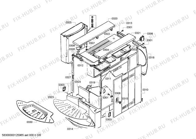 Схема №4 TCA6809 Benvenuto B75 с изображением Кнопка для электрокофеварки Bosch 00610945