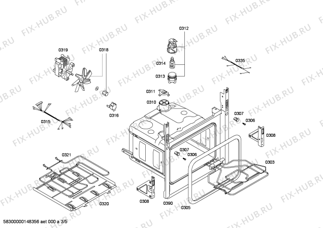 Взрыв-схема плиты (духовки) Bosch HBA21B421E Horno.BO.2d.B4.ME_Ti_Stop.pt_bsc.blanco - Схема узла 03