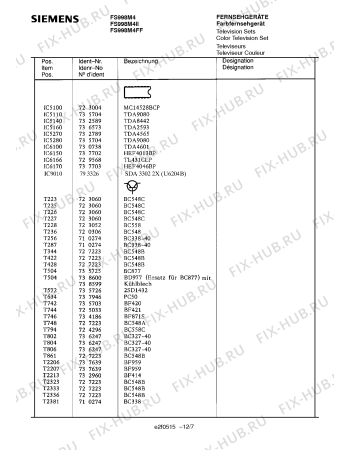 Схема №6 FS998M4II с изображением Инструкция по эксплуатации для жк-телевизора Siemens 00530655