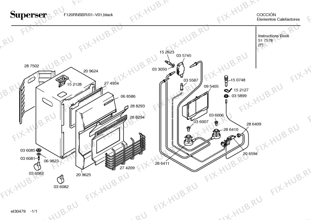 Схема №1 F120RNSBR F120RNS с изображением Инструкция по эксплуатации для обогревателя (вентилятора) Bosch 00517578