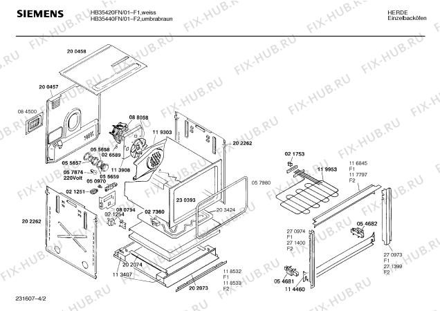 Схема №4 HB35420FN с изображением Инструкция по эксплуатации для духового шкафа Siemens 00515942