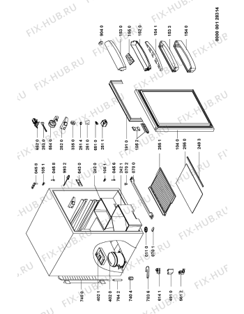 Схема №1 ARG4203 (F092108) с изображением Запчасть для холодильной камеры Indesit C00344330