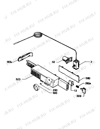 Взрыв-схема холодильника Marijnen CM235RC - Схема узла Electrical equipment