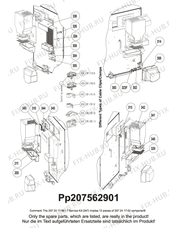 Взрыв-схема холодильника Dometic DP140 - Схема узла Electrical equipment