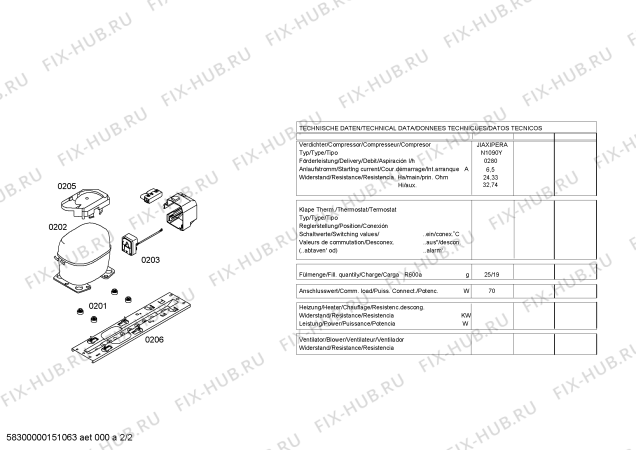 Схема №2 K2134W6 с изображением Стеклопанель для холодильника Bosch 00701790