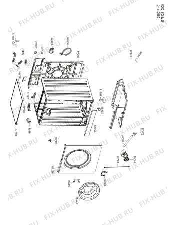 Схема №5 AWZ 5140 E с изображением Опора барабана для стиралки Whirlpool 481990500354