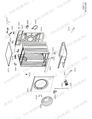 Схема №5 AWZ 5140 E с изображением Винт для стиральной машины Whirlpool 480113100251