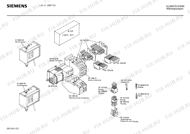 Взрыв-схема стиральной машины Siemens Ag 2WP2501 - Схема узла 02