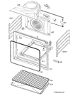 Схема №4 EE2000021W с изображением Кнопка для духового шкафа Aeg 5618451107