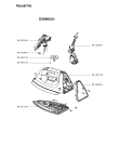 Схема №1 DX8100D1 с изображением Ручка для электропарогенератора Rowenta RS-DX0046