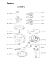 Схема №1 AAT74K(1) с изображением Корпусная деталь для кухонного комбайна Moulinex MS-5966990