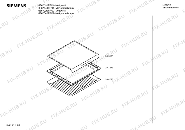 Взрыв-схема плиты (духовки) Siemens HB67020FF - Схема узла 06