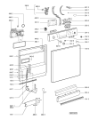 Схема №1 ADP 4619 IX с изображением Панель для электропосудомоечной машины Whirlpool 480140100787