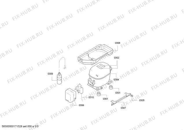 Схема №2 JC40FA20 с изображением Контейнер для холодильной камеры Bosch 00746713
